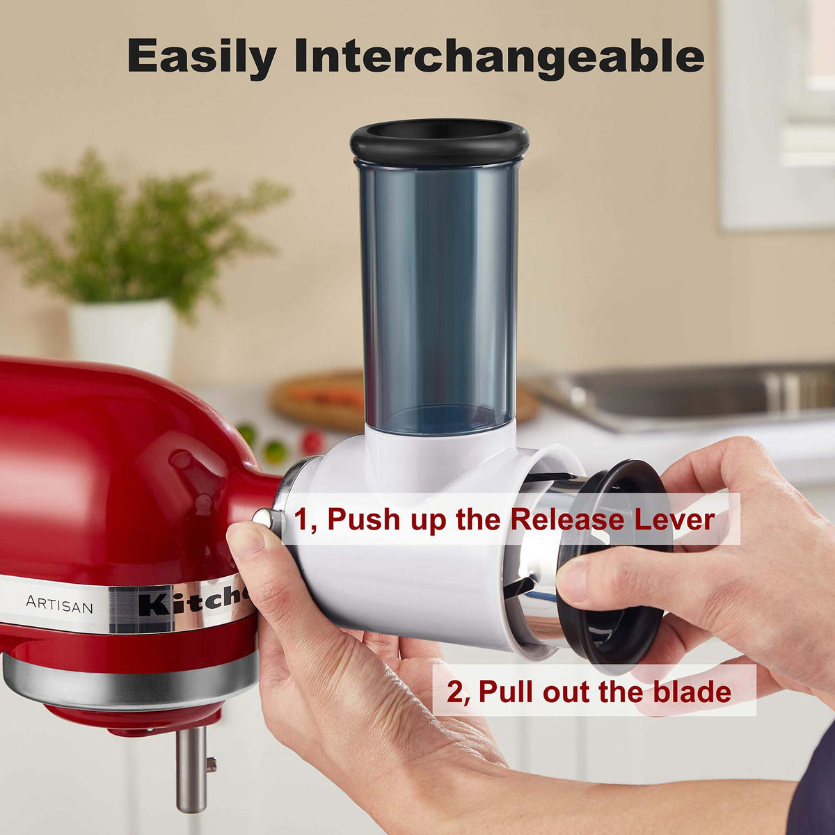 HOZODO dishwasher-safe blades simplify post-prep cleanup