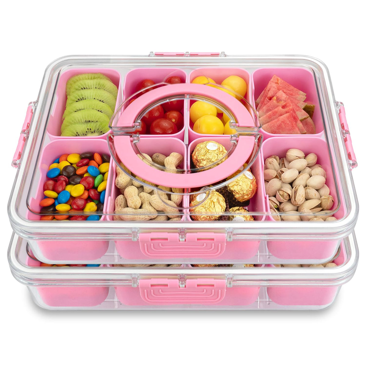 HRXFOZ easy-clean snack tray, hand wash recommended for longevity.