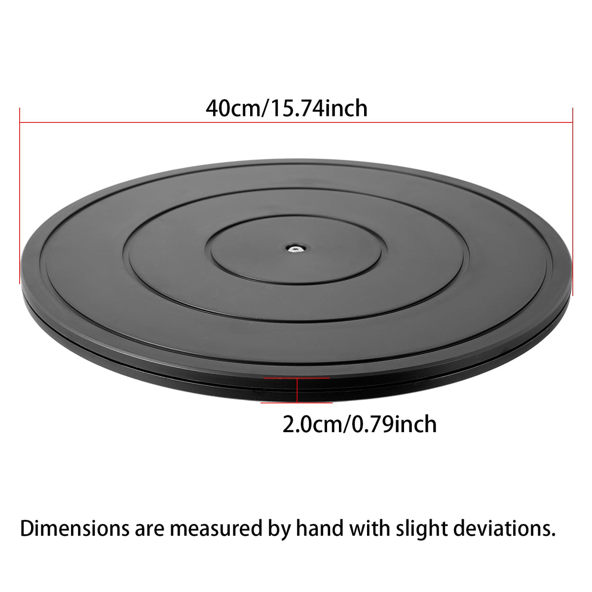 HSTECH heavy-duty turntable featuring a non-slip groove for stable rotation.