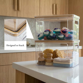 Hudgan kitchen pantry organization system offers versatile storage options.