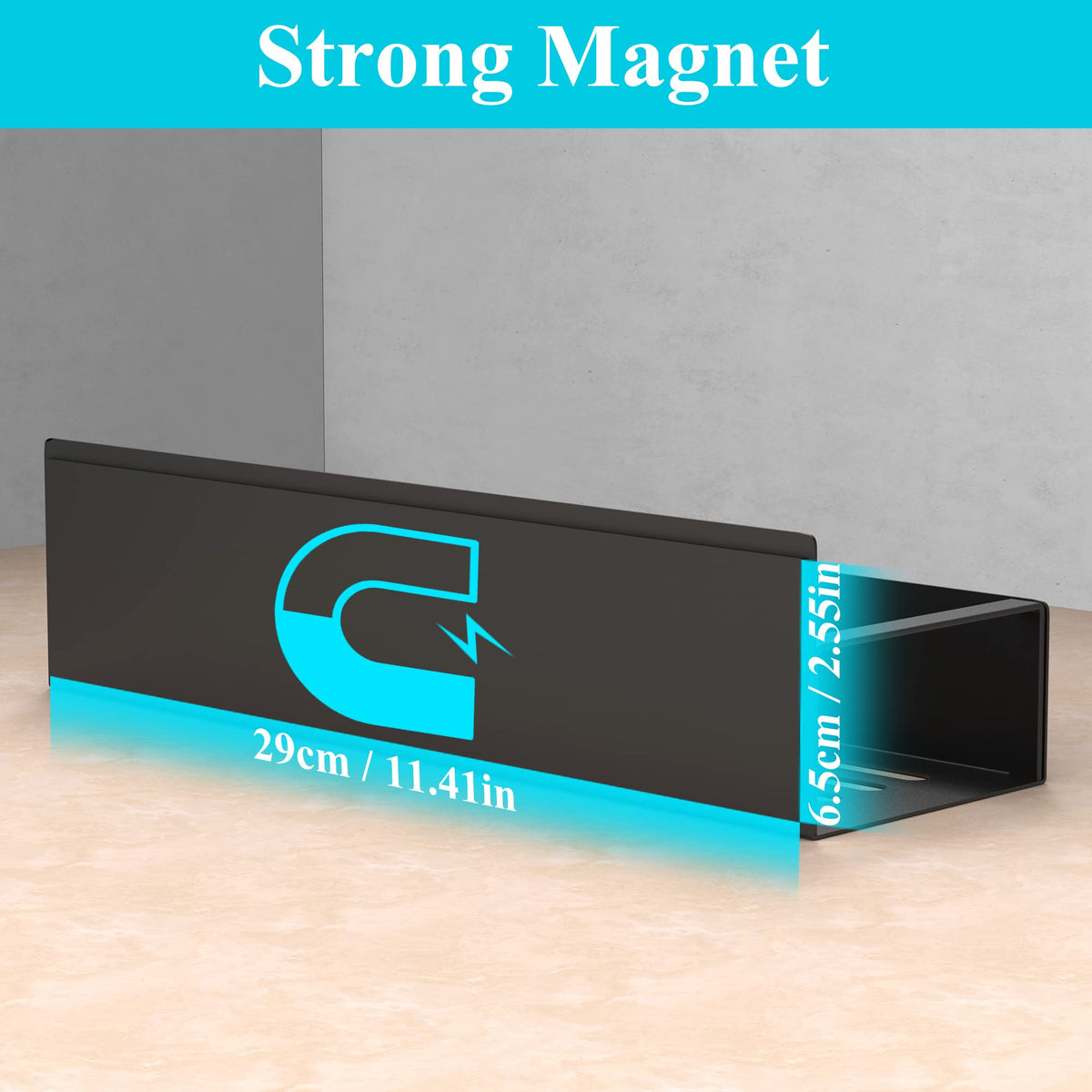 HuggieGems close-up of strong magnets and sturdy construction