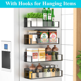 HuggieGems magnetic spice rack on oven door for quick cooking access