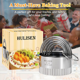 HULISEN stainless steel biscuit cutter durability resists rust.