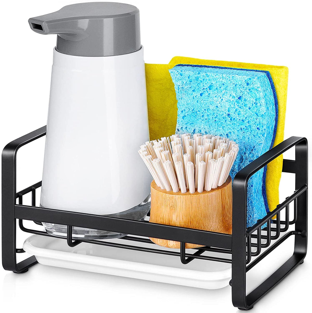 HULISEN black powder-coated finish offers durable everyday use.