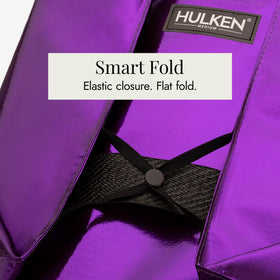 HULKEN rolling tote with swivel wheels enhances easy, smooth transport.