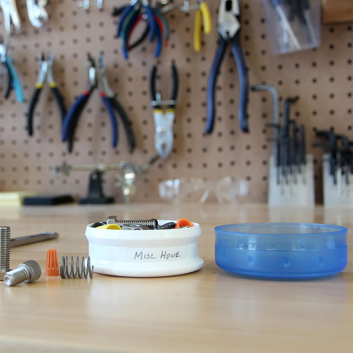 humangear GoTubb comes in clear, green, and blue for easy content visibility.