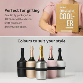 Huski Champagne Chiller flexi-lock adjustable fits most 750ml bottles