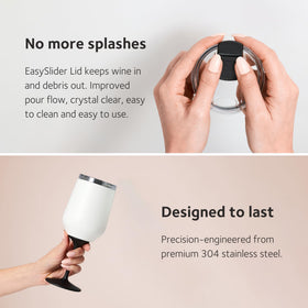 Stay-dry design prevents condensation on hands and surfaces.