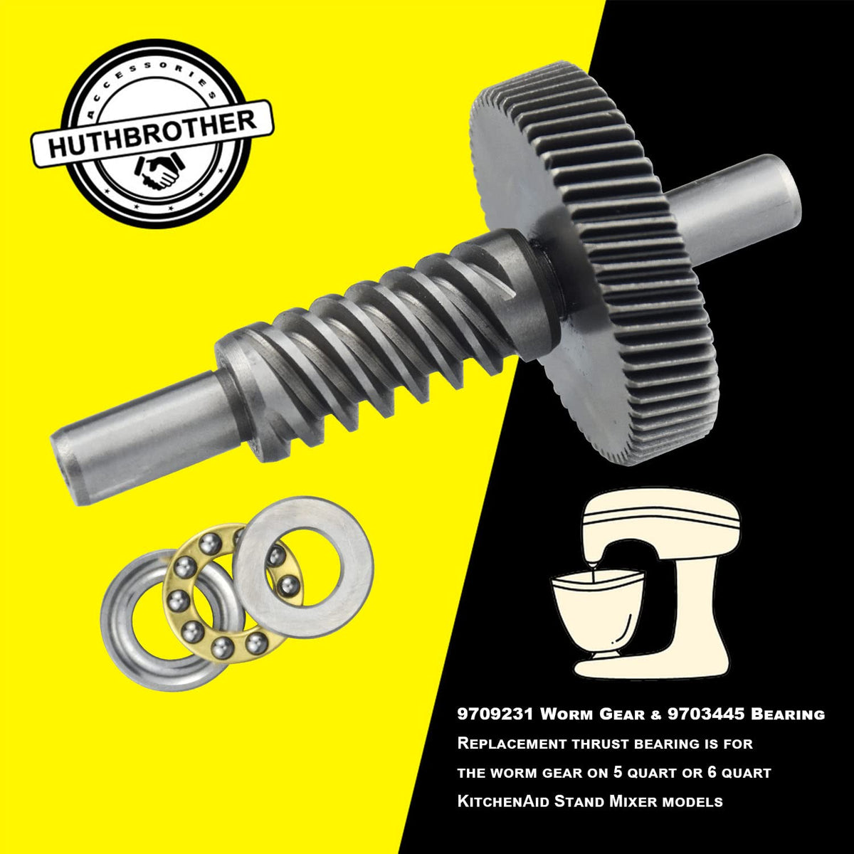 Huthbrother thrust bearing example from the kit for better load support