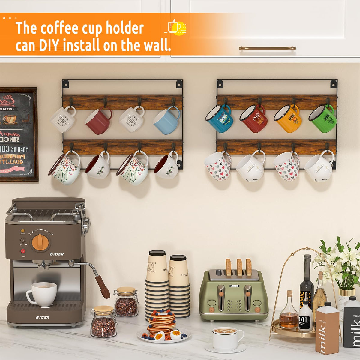 Huxitocan holds 32 mugs, ideal for busy kitchens and coffee bars.