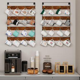 Huxitocan space-saving wall-mount keeps mugs within easy reach.