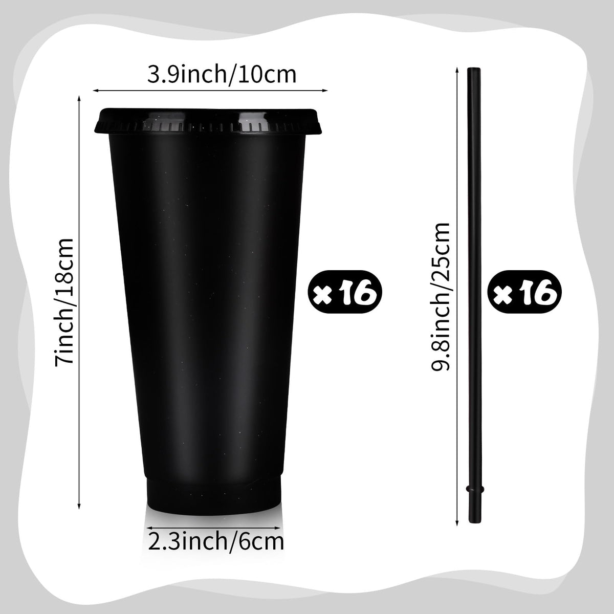 Hxezoc glitter cups black surface reflects light for festive tables
