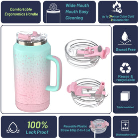 Hydraful straw-lid demonstrates easy sipping during workouts and travel