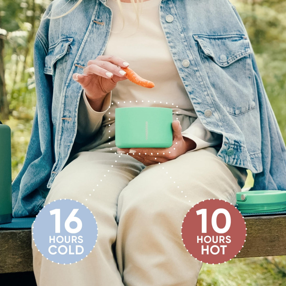Hydrapeak keeps food cold for up to 16 hours for fresh ingredients.