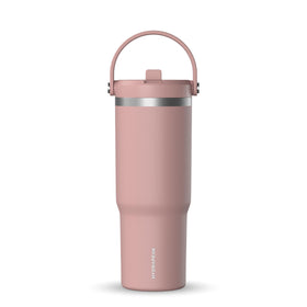 Hydrapeak Nomad 32oz tumbler with handle and straw lid for easy on-the-go drinks.