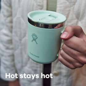 TempShield insulation keeps beverages hot or cold for hours.