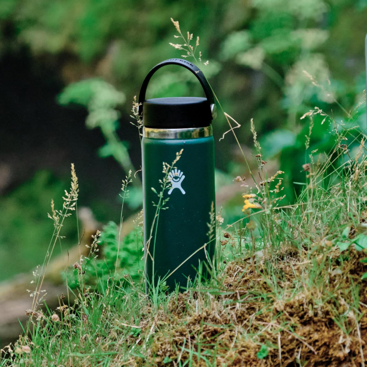 Hydro Flask Birch Gray bottle color adds style and durability to hydration.