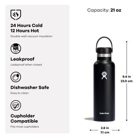 Hydro Flask dishwasher-safe lid and bottle for quick cleaning after workouts.