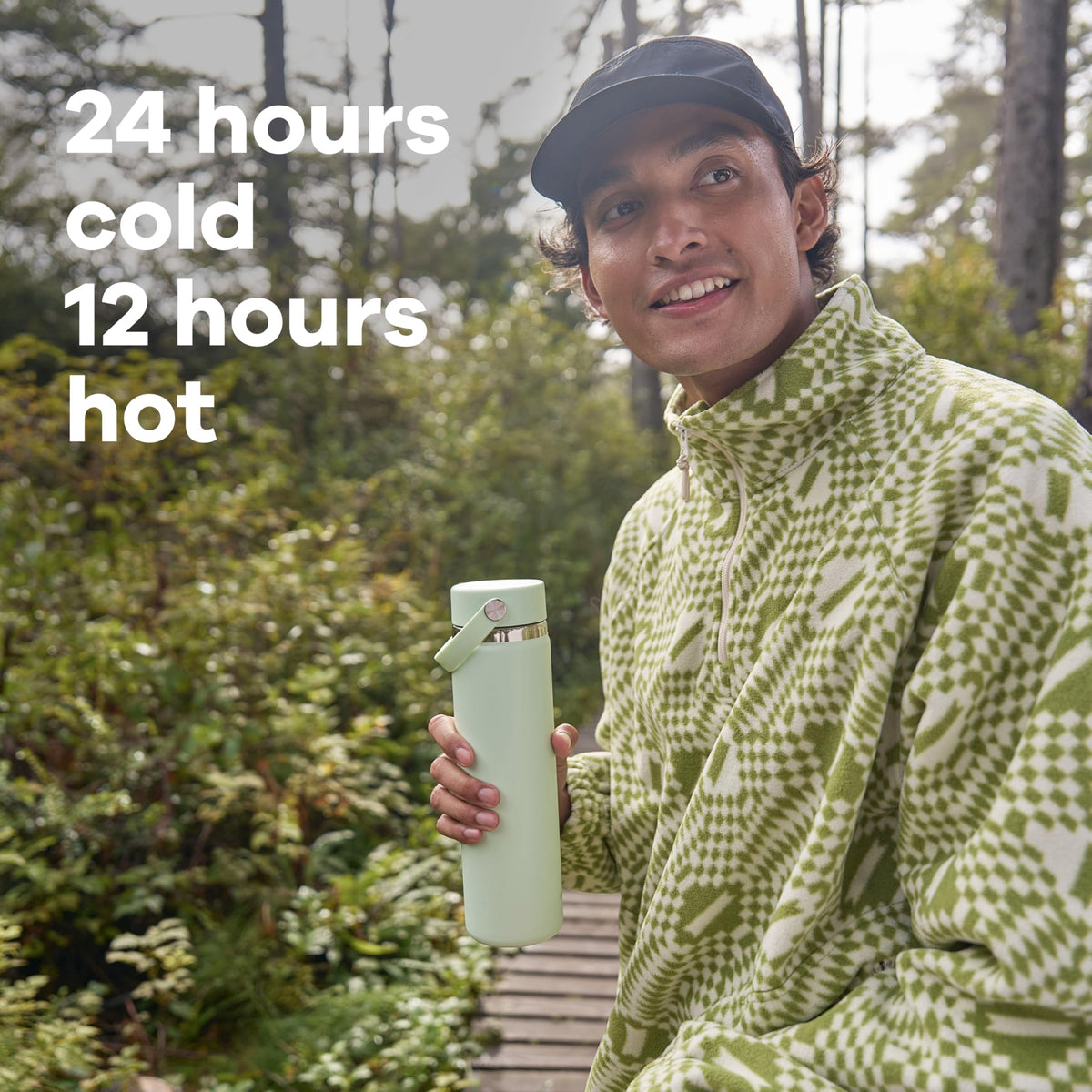 Hydro Flask Flex Cap provides leakproof performance when closed.