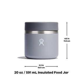 Hydro Flask Food Jar Cascade Blue insulated body showing temperature retention