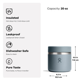 Hydro Flask Food Jar being dishwasher cleaned for easy maintenance.
