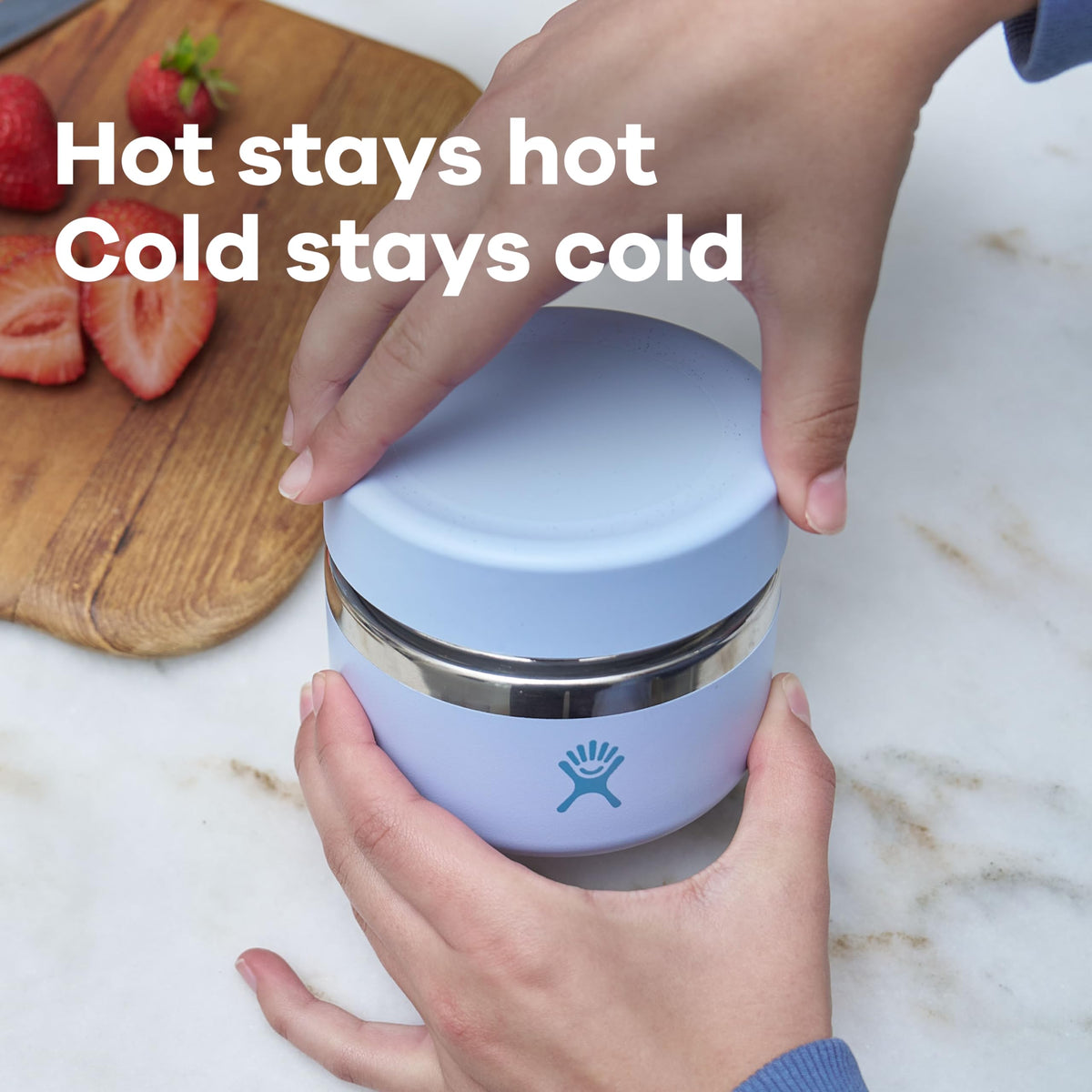 Hydro Flask Food Jar features double-wall insulation for hours of hot or cold food