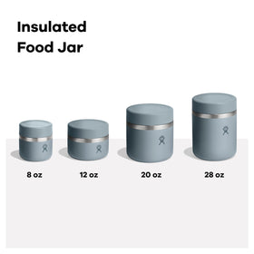 Hydro Flask Food Jar wide mouth for easy filling and cleaning.