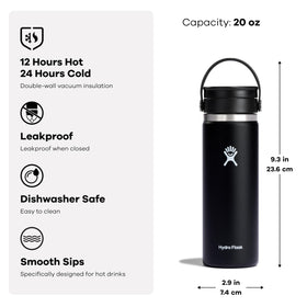 Hydro Flask leakproof Flex Sip Lid prevents spills during travel