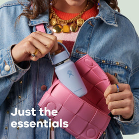Hydro Flask Micro Bottle Nectar Orange in lunch kit for dressings or small portions.