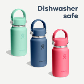 Hydro Flask Micro Bottle ideal for hot tea, coffee, or cold water on errands.