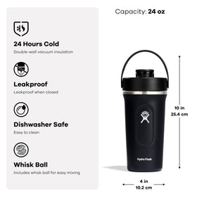 Hydro Flask dishwasher-safe cap and bottle for quick cleanup