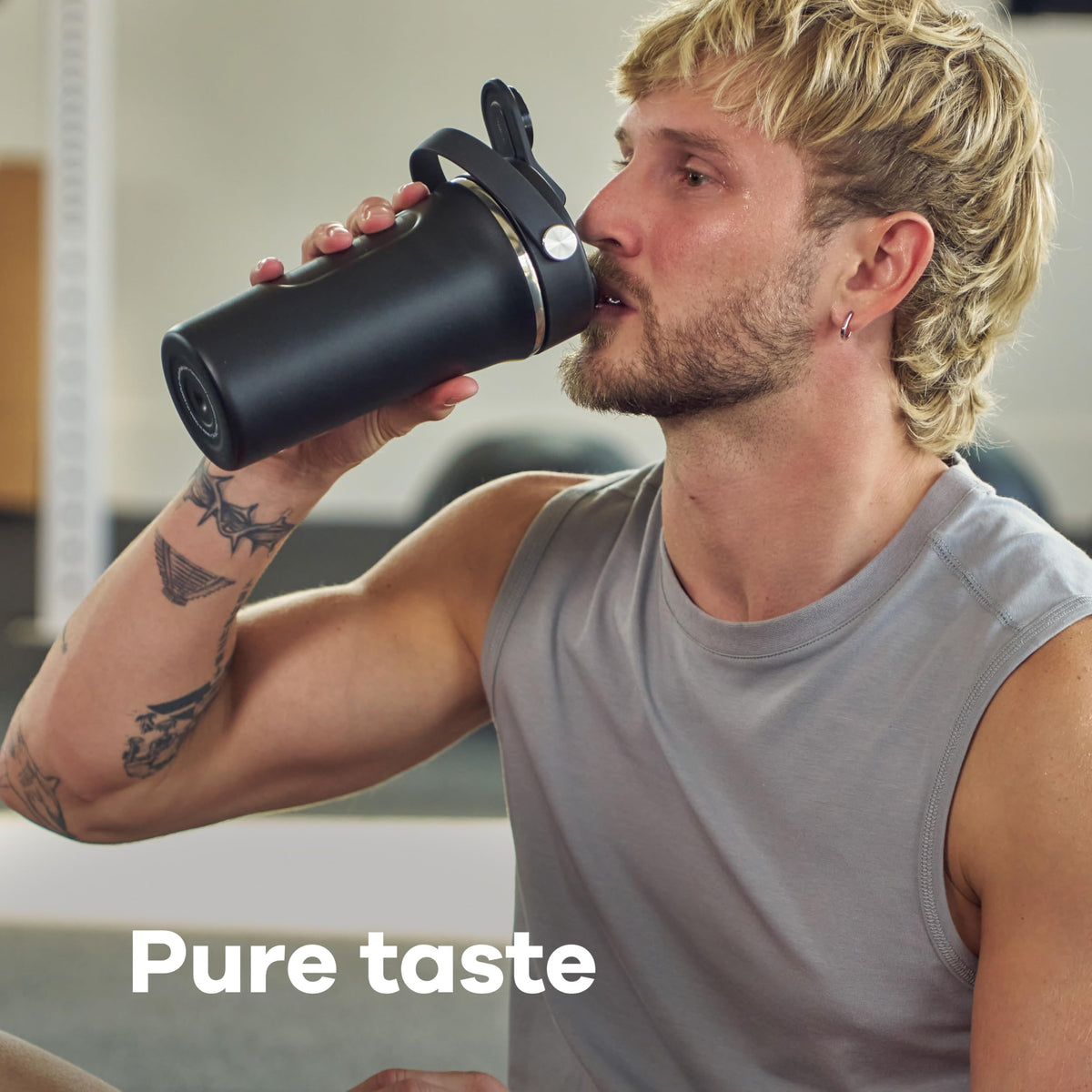 Hydro Flask shaker bottle is dishwasher safe for quick cleanup