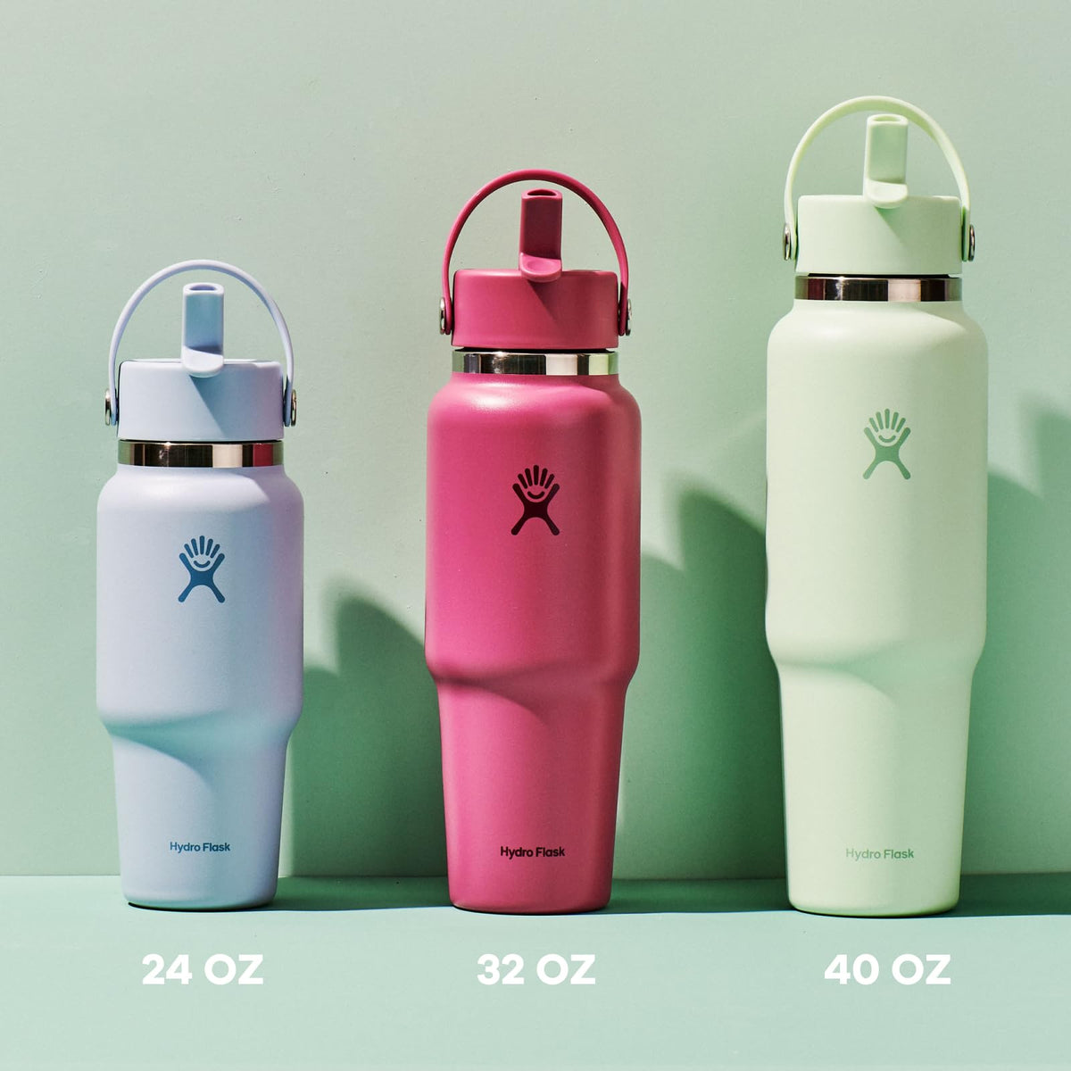 Hydro Flask Travel Bottle 32oz white finish, sleek travel companion.