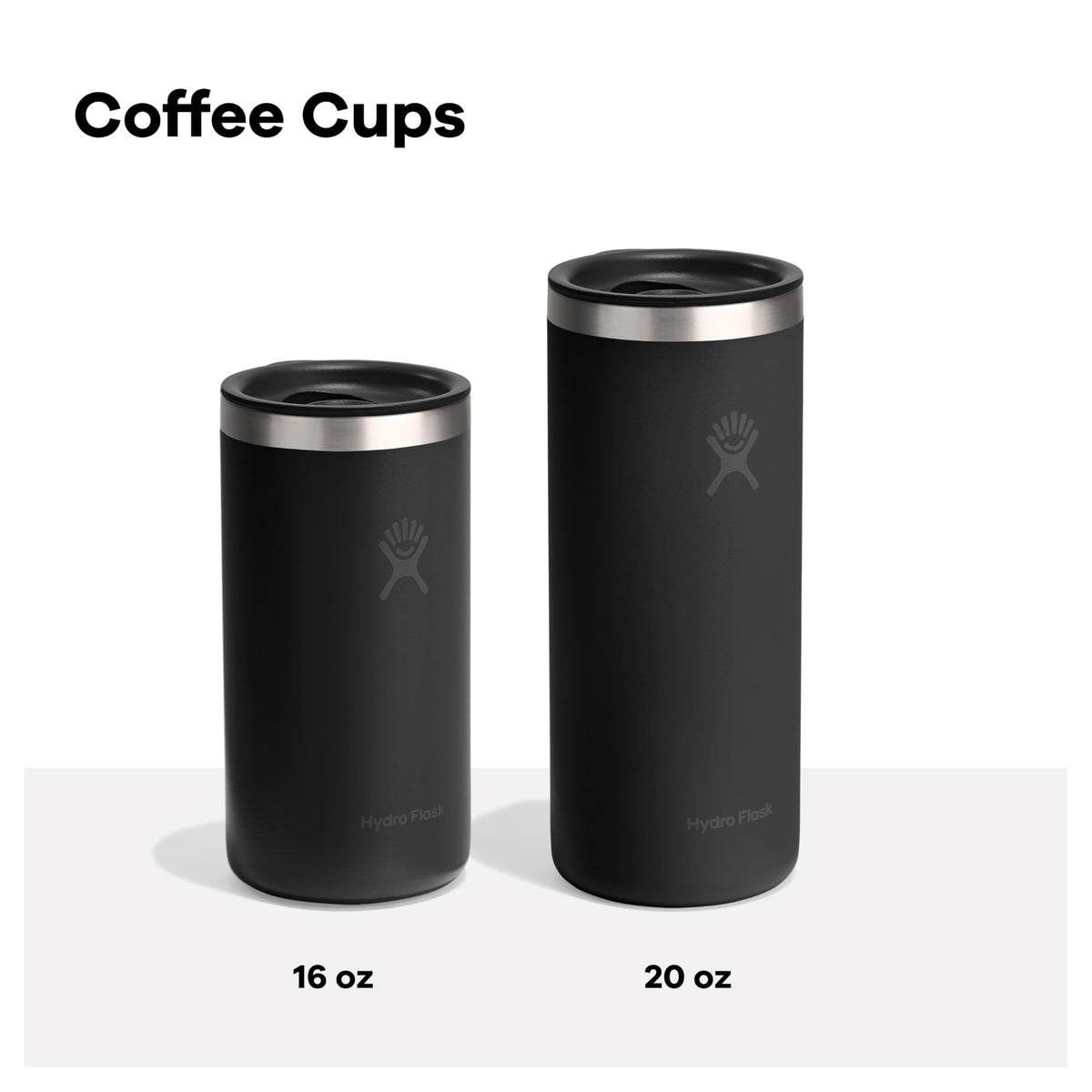Hydro Flask Travel Coffee Cup with steam, showcasing TempShield insulation for lasting heat
