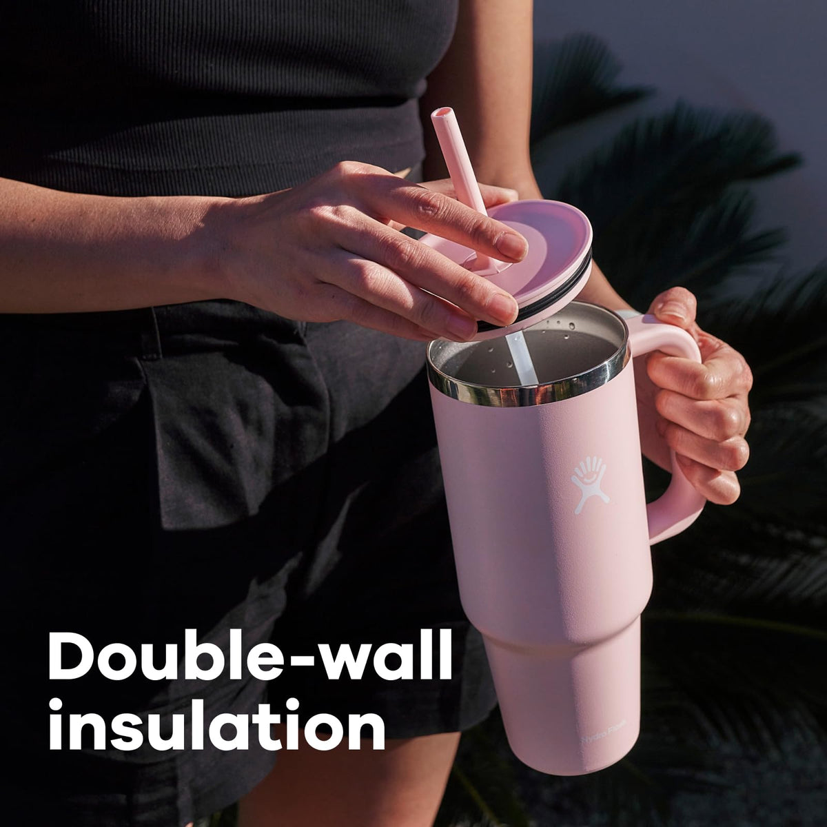 Insulation performance keeps beverages cold for hours during workouts and errands.