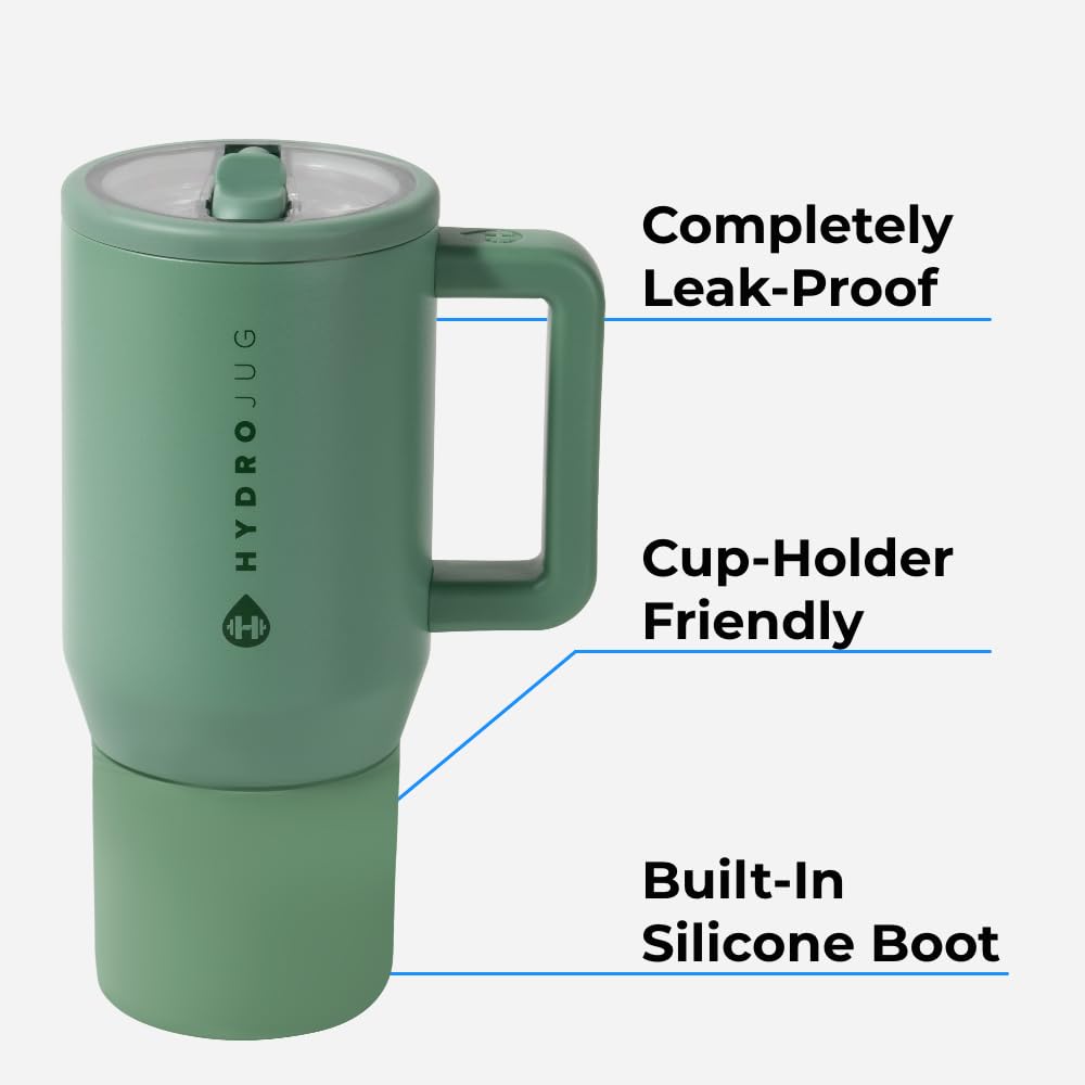 HydroJug Kids soft-touch handle shown for comfortable one-handed carrying.