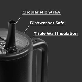 HydroJug Traveler comfortable grip handle for portable daily use.
