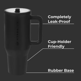 HydroJug Traveler flip straw enables one-handed sipping on the go.
