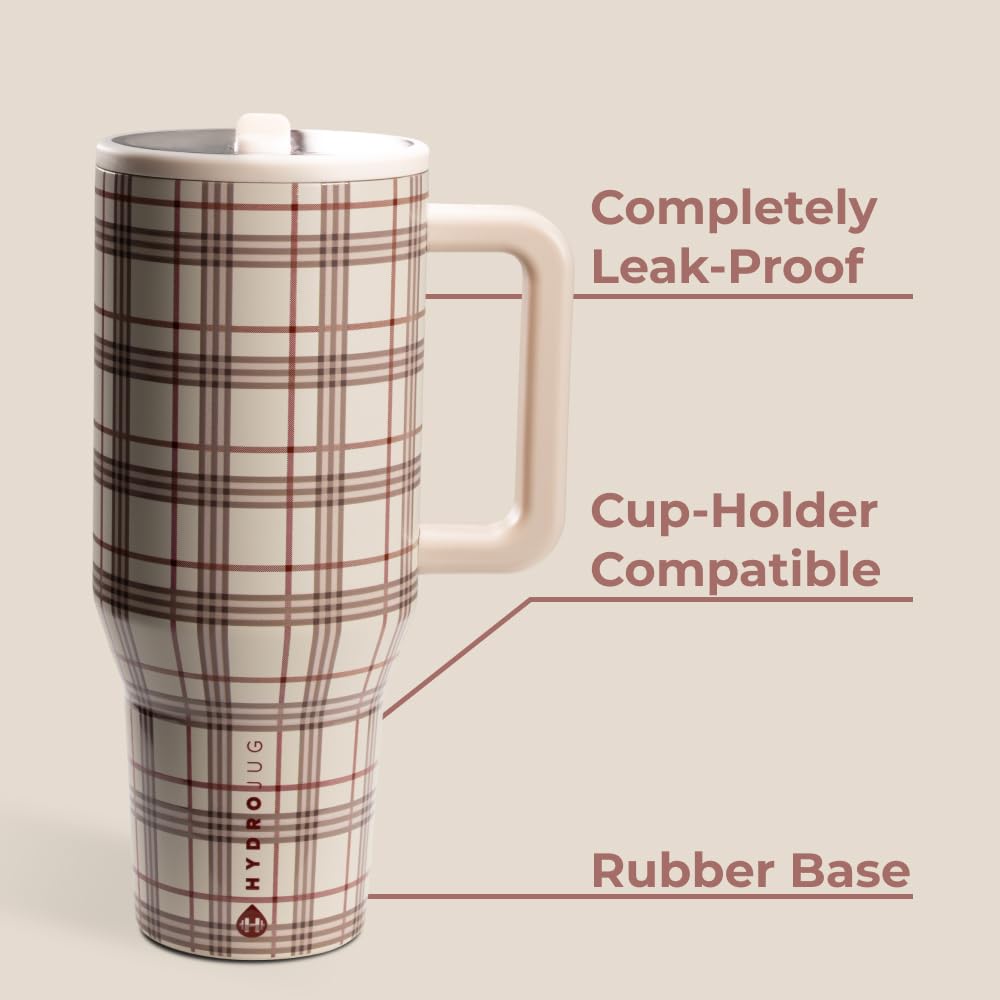 HydroJug Traveler circular flip straw enables smooth sipping on the move.