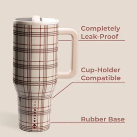 HydroJug Traveler circular flip straw enables smooth sipping on the move.