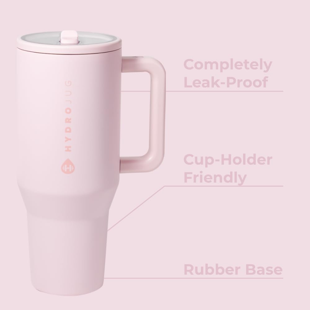 HydroJug Traveler circular flip straw for convenient sipping on the go