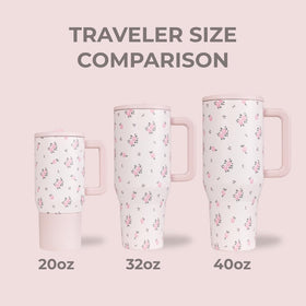HydroJug Traveler insulated stainless steel keeps beverages cold for hours.