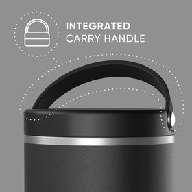 Hydrapeak 25oz folding handle in use offers convenient carry