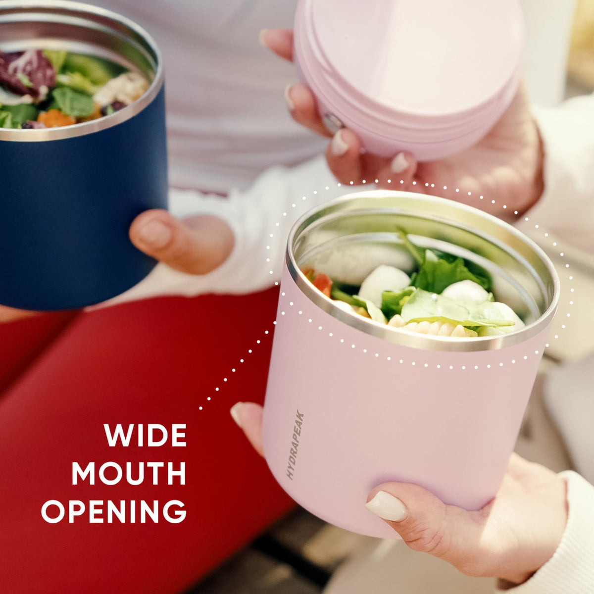 Great for hot meals or cold snacks during busy days.