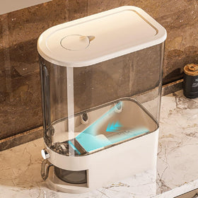 HYMIC Large Rice Dispenser dispensing button for easy portions