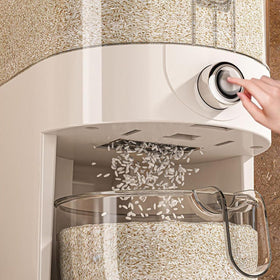 HYMIC Large Rice Dispenser transparent body with scale window for monitoring
