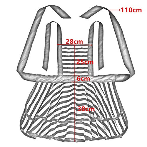 Hyzrz black retro apron suited for home cooks and kitchen tasks.