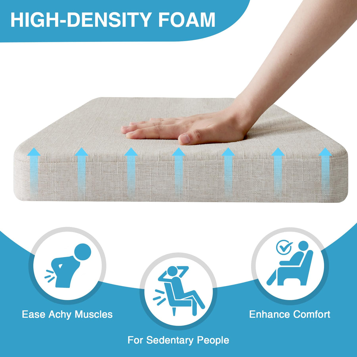 IASEAHK removable cover with hidden zipper enables easy cleaning