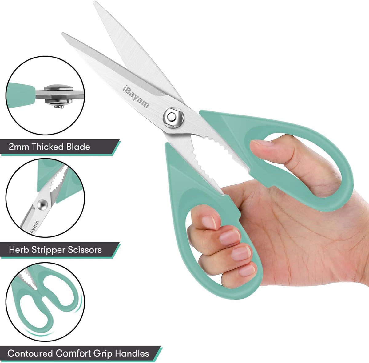 iBayam protective sheath keeps blades clean and safe between uses.