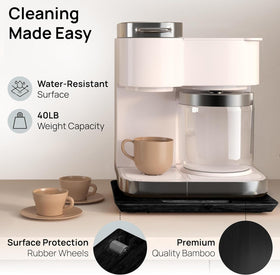 Ibyx sliding tray 21x15 option fits larger appliances and reduces reach.